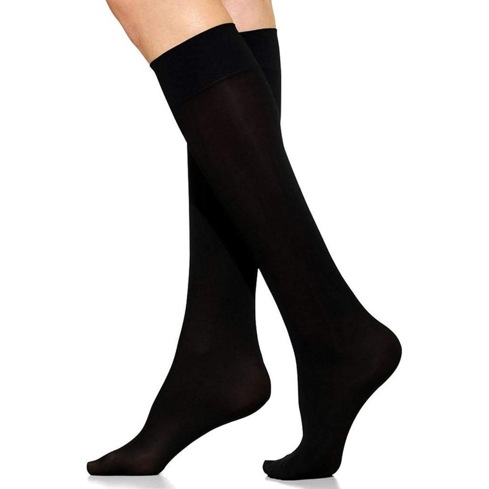 Winterlace Women's Queen Size Trouser Socks 3 Pairs‎ Plus Stretchy Opaque Knee H